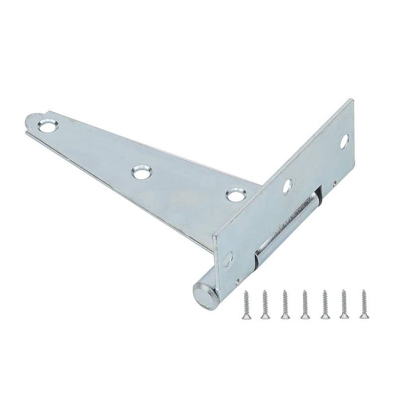 HOME MASTER HARDWARE 5 in Gate T Strap Hinges Zinc-Plated Heavy Duty T-Hinges with Screws for Sheds, Storage, Gates, and Barns(10 Pack) - Image 4